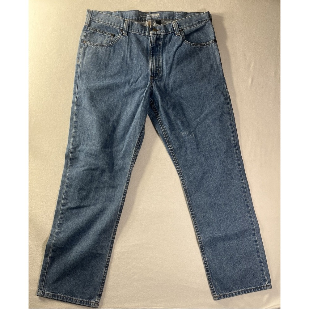Carhartt Jeans Mens 38x32 Blue Relaxed Straight Leg M Denim NWT